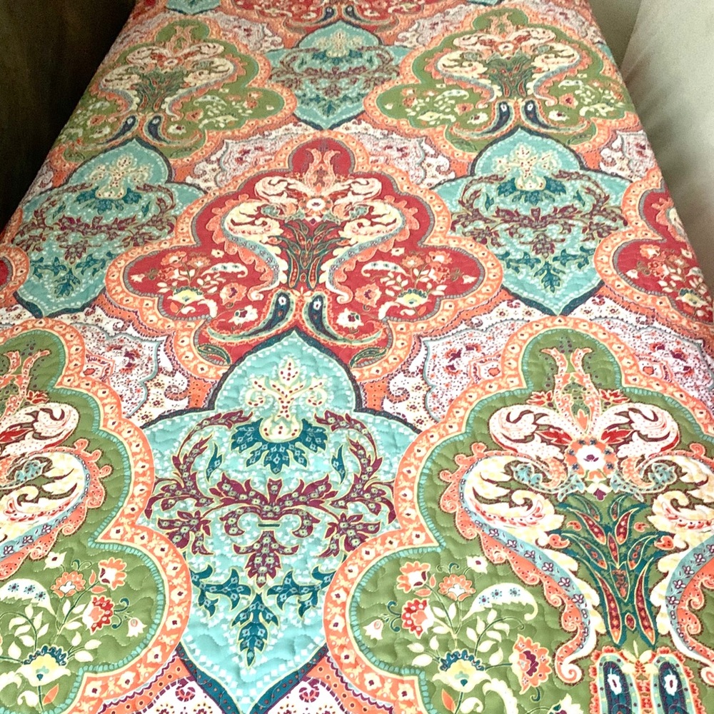 2  custom made twin coverlets